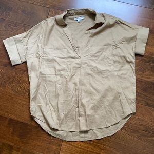 MADEWELL Khaki Over-sized Top.